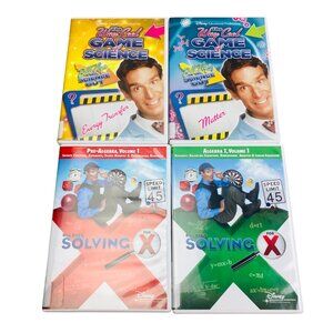 Bill Nyes Way Cool Game Of Science & Algebra Educational Dvd Game Lot of 4